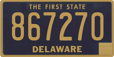 DE license plate 867270