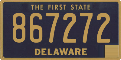 DE license plate 867272