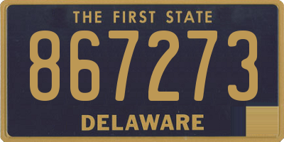 DE license plate 867273