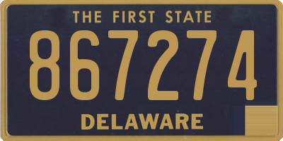DE license plate 867274