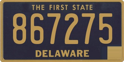 DE license plate 867275