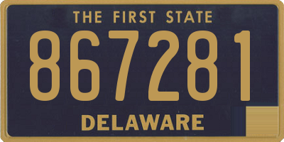 DE license plate 867281