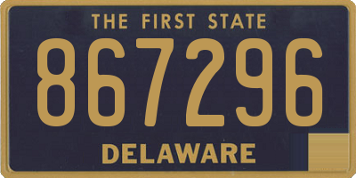DE license plate 867296