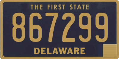 DE license plate 867299