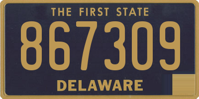 DE license plate 867309