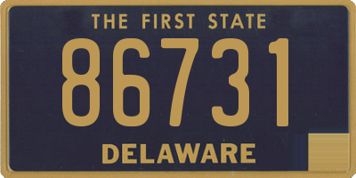 DE license plate 86731