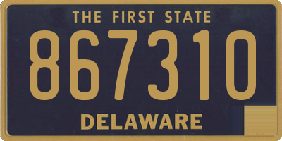 DE license plate 867310