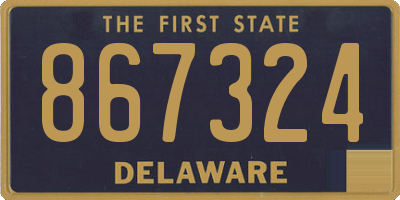 DE license plate 867324