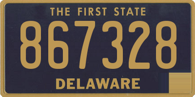DE license plate 867328