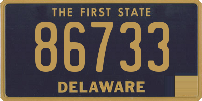 DE license plate 86733