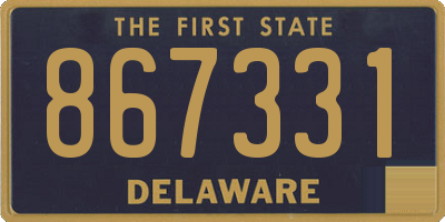 DE license plate 867331