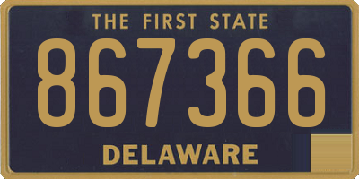 DE license plate 867366