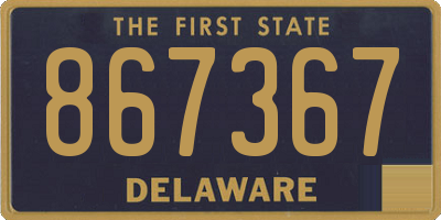 DE license plate 867367