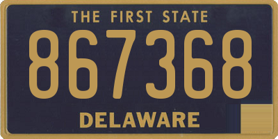 DE license plate 867368