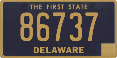 DE license plate 86737