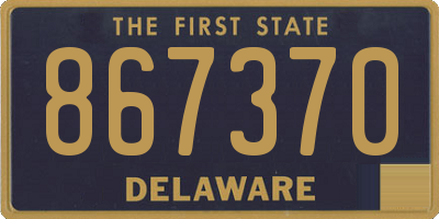DE license plate 867370
