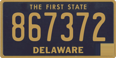 DE license plate 867372