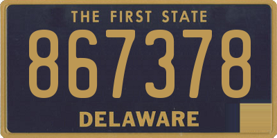 DE license plate 867378