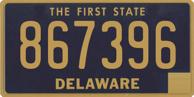 DE license plate 867396