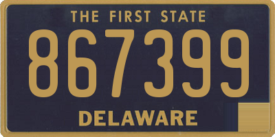 DE license plate 867399