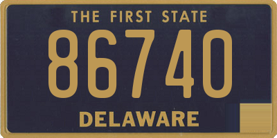 DE license plate 86740