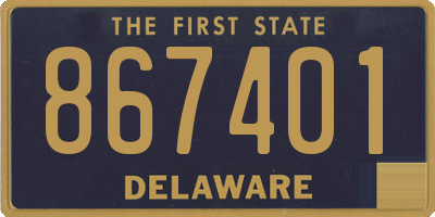 DE license plate 867401