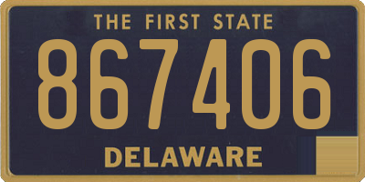 DE license plate 867406