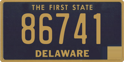 DE license plate 86741