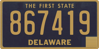 DE license plate 867419