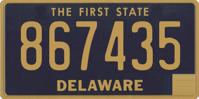 DE license plate 867435