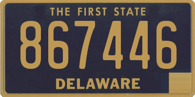DE license plate 867446