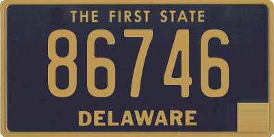 DE license plate 86746