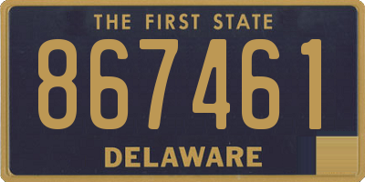DE license plate 867461