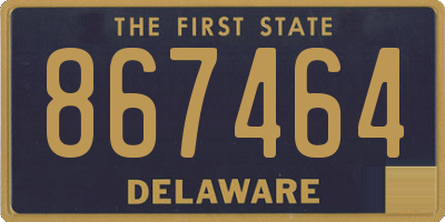 DE license plate 867464