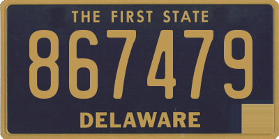 DE license plate 867479