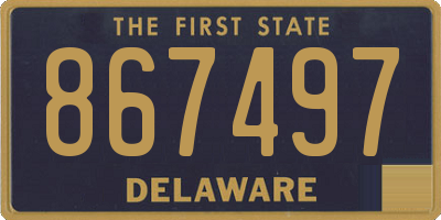 DE license plate 867497