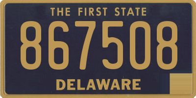 DE license plate 867508