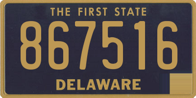 DE license plate 867516