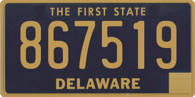 DE license plate 867519