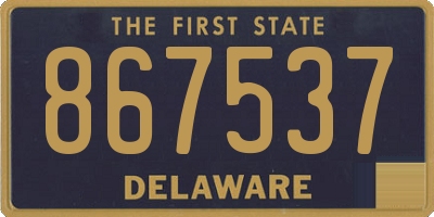 DE license plate 867537