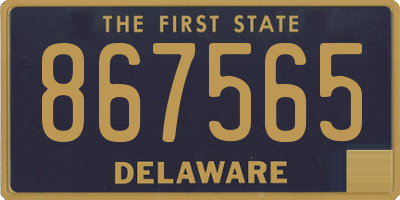 DE license plate 867565