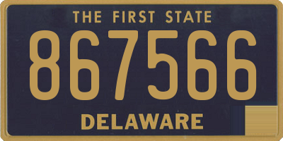 DE license plate 867566
