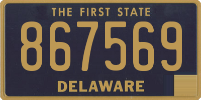 DE license plate 867569