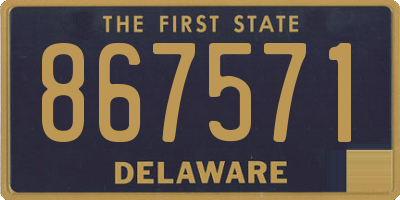DE license plate 867571