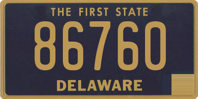 DE license plate 86760