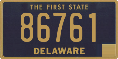 DE license plate 86761