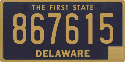 DE license plate 867615