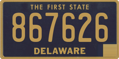 DE license plate 867626