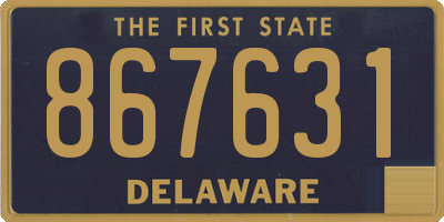 DE license plate 867631