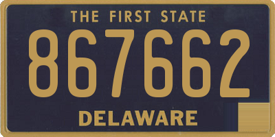 DE license plate 867662
